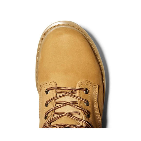 Timberland Pro Pit Boss 6 Inch Soft-Toe Boot Wheat Angled View