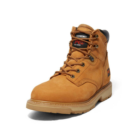 Timberland Pro Pit Boss 6 Inch Soft-Toe Boot Wheat Detail View