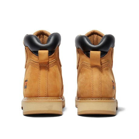 Timberland Pro Pit Boss 6 Inch Soft-Toe Boot Wheat Heel-Back View