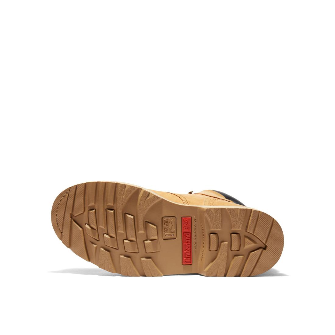 Timberland Pro Pit Boss 6 Inch Soft-Toe Boot Wheat Sole View