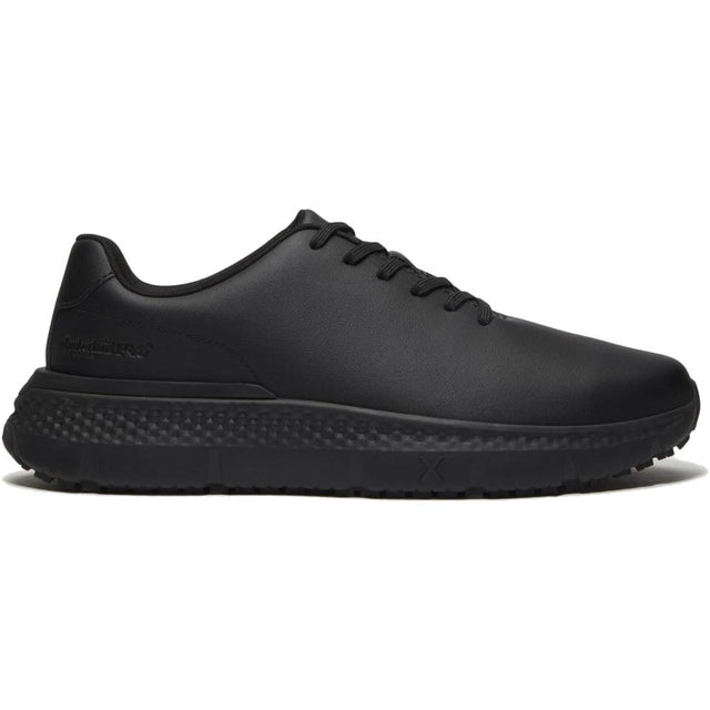 Timberland Pro Power Shift Slip Resistant Shoes – Black Leather Profile View