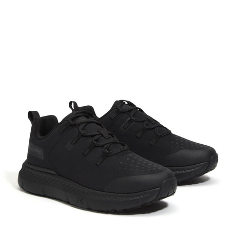 Timberland Pro Power Shift Women’s Slip Resistant Shoes – Black Ripstop Front-upper View