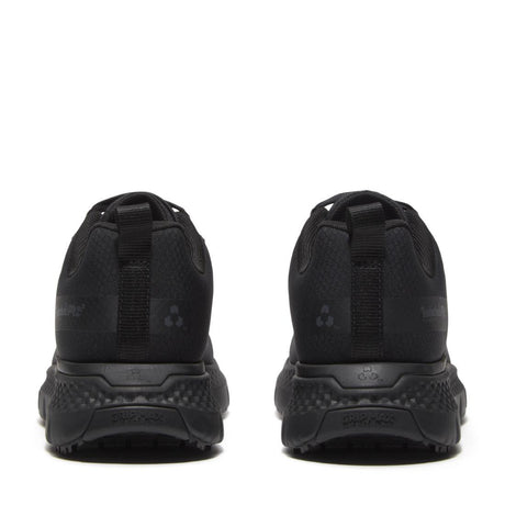 Timberland Pro Power Shift Women’s Slip Resistant Shoes – Black Ripstop Heel-Back View