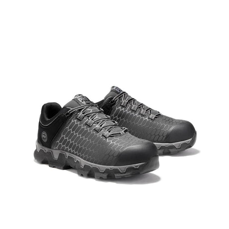 Timberland Pro Powertrain Sport Alloy-Toe Work Shoe Grey/Black Medial View