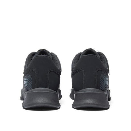 Timberland Pro Powertrain Alloy-Toe Work Shoe Black Heel-Back View