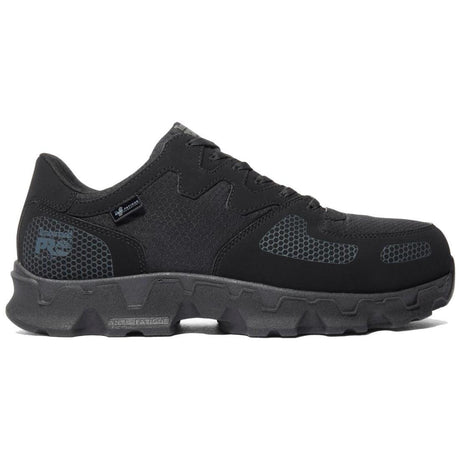 Timberland Pro Powertrain Alloy-Toe Work Shoe Black Profile View