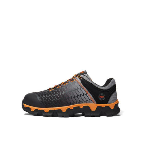 Timberland Pro Powertrain Sport Alloy-Toe Work Shoe Orange Angled View