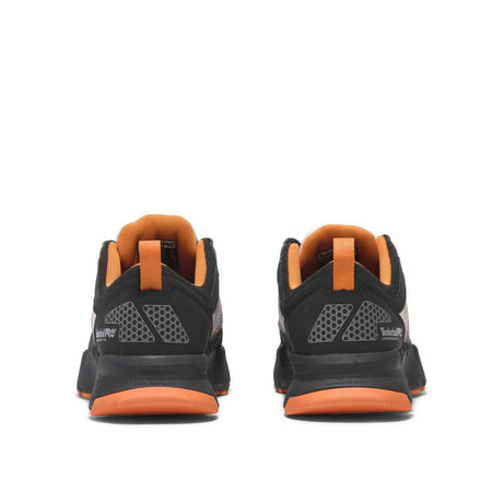 Timberland Pro Powertrain Ev Composite-Toe Work Shoe Gray Heel-Back View