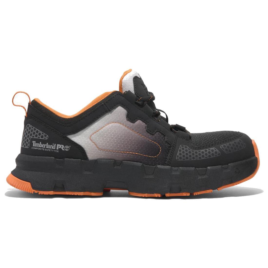 Timberland Pro Powertrain Ev Composite-Toe Work Shoe Gray Profile View