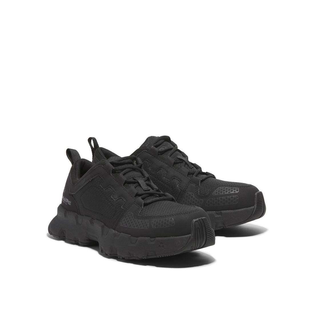 Timberland Pro Powertrain Ev Composite-Toe Work Shoe Black Angled View