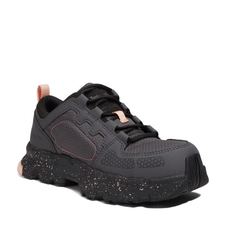 Timberland Pro Powertrain EV SD10 Women’s Comp-Toe Work Shoes – Grey And Pink Medial View