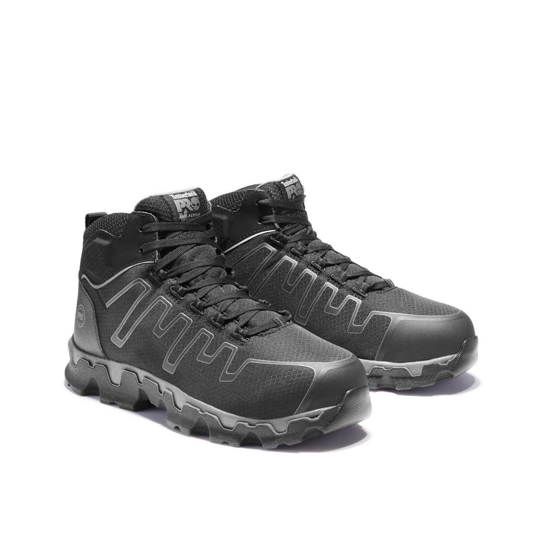 Timberland Pro Powertrain Sport Alloy-Toe Work Boot Black Angled View