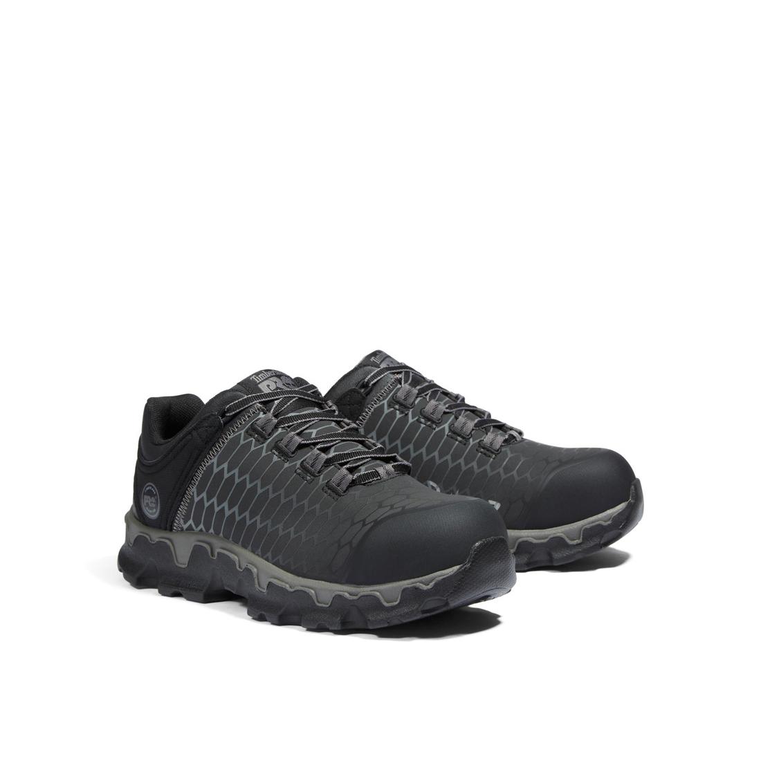 Timberland Pro Women's Powertrain Sport Alloy Toe Work Shoe Black Detail View