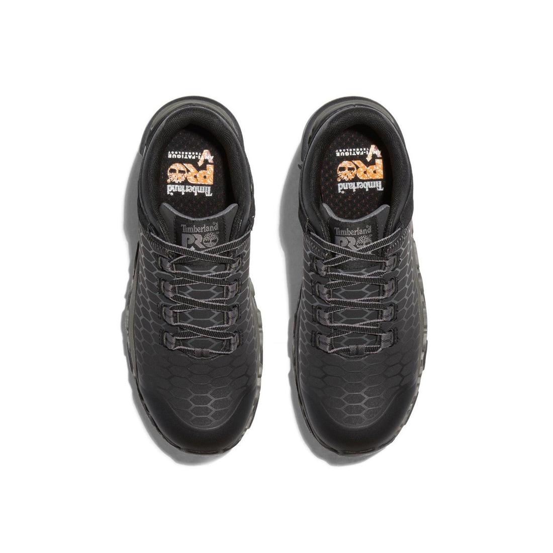 Timberland Pro Women's Powertrain Sport Alloy Toe Work Shoe Black Front-upper View