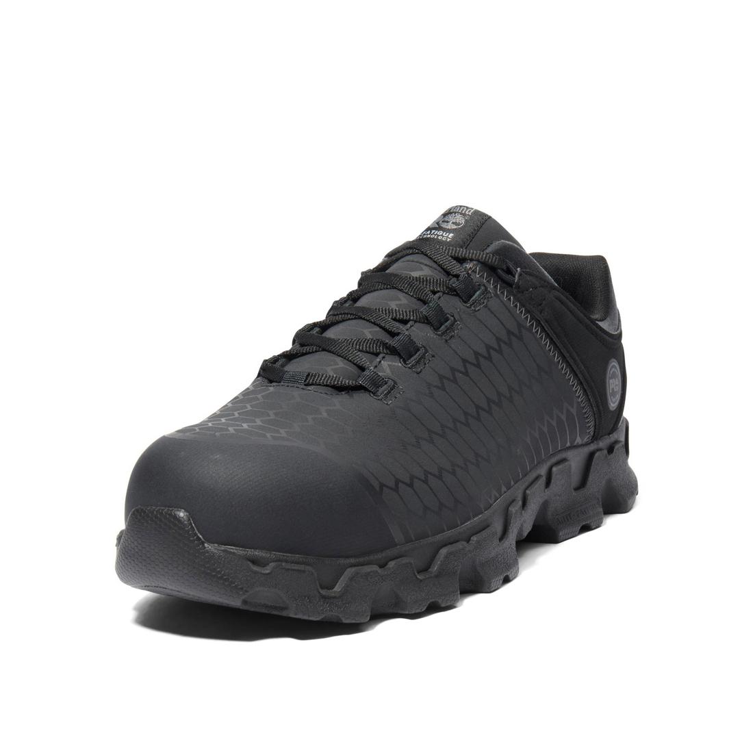 Timberland Pro Powertrain Sport Alloy-Toe Work Shoe Black Detail View
