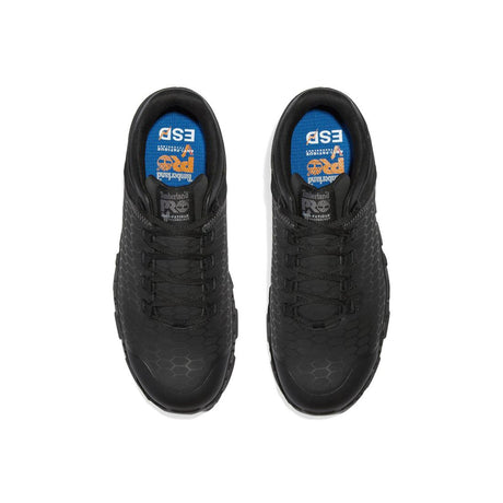 Timberland Pro Powertrain Sport Alloy-Toe Work Shoe Black Front-upper View