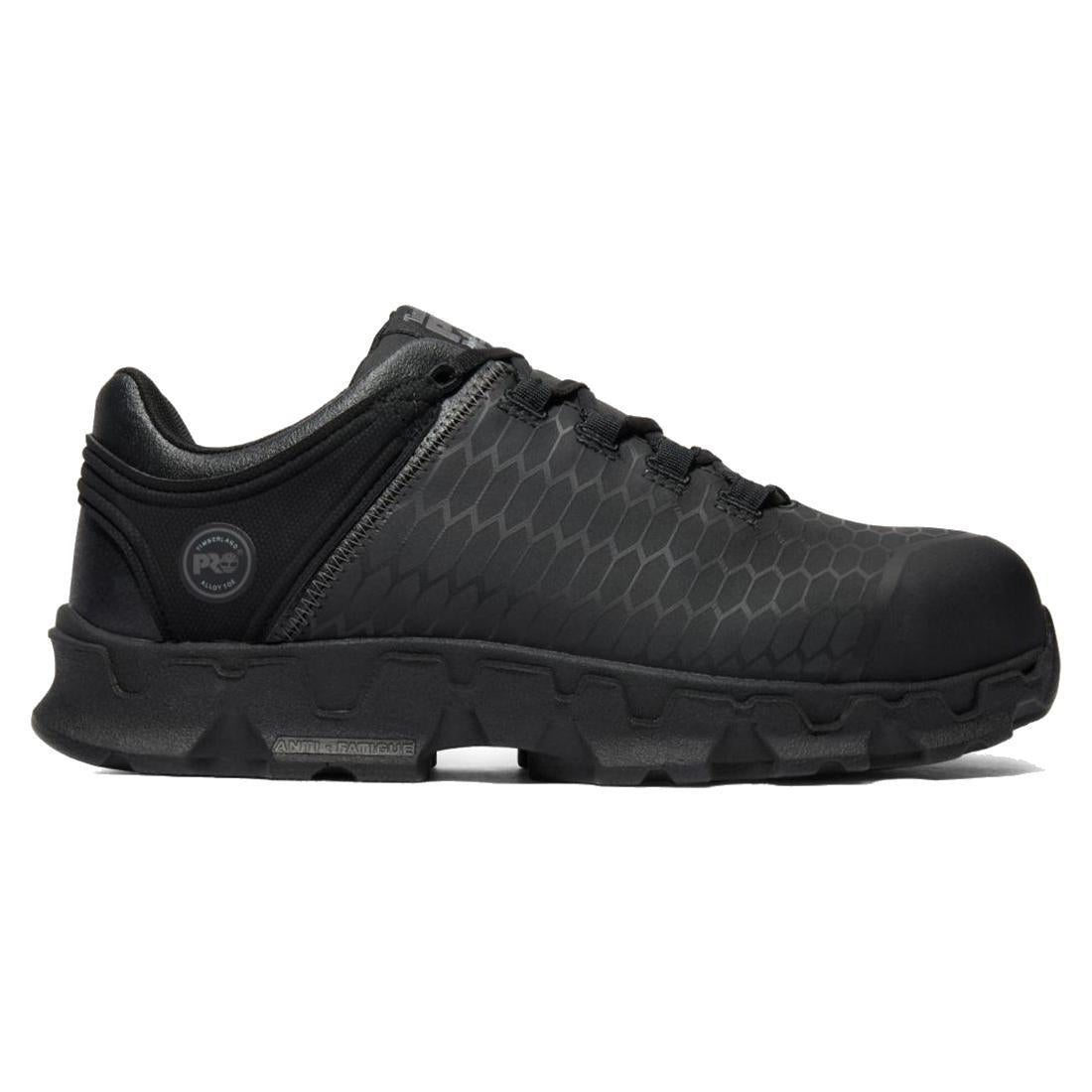 Timberland Pro Powertrain Sport Alloy-Toe Work Shoe Black Profile View