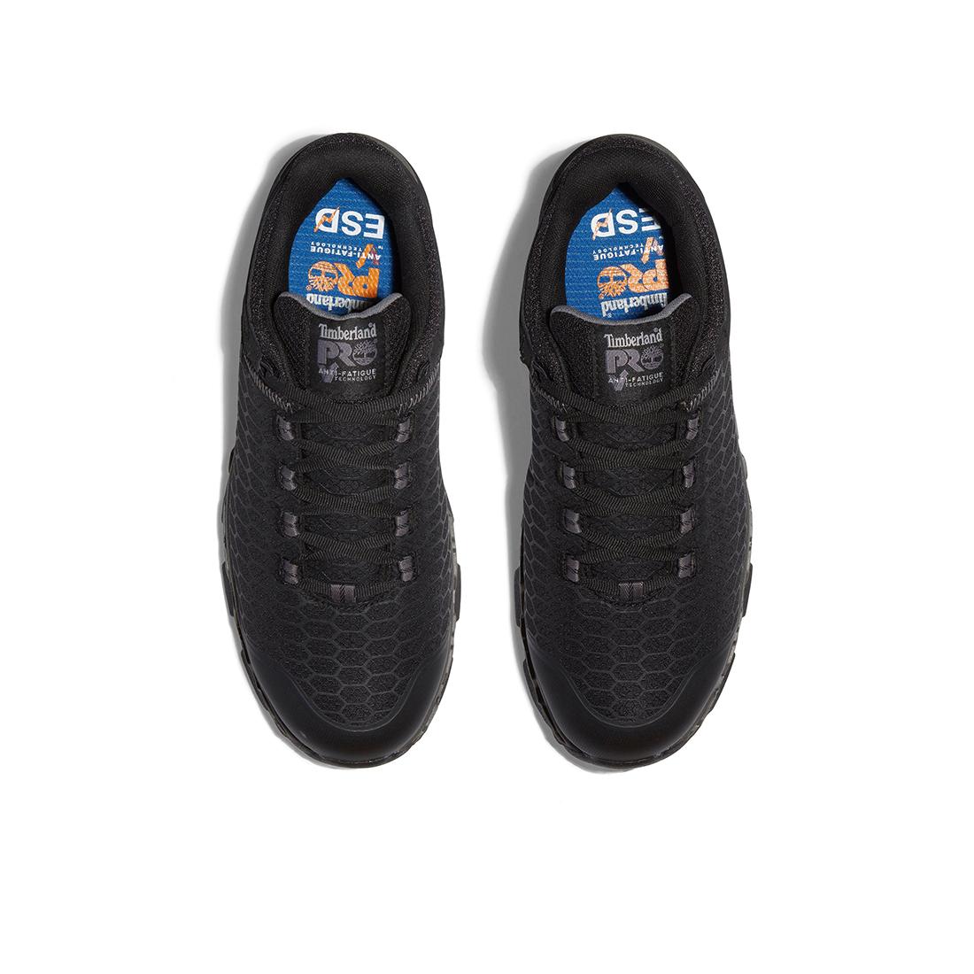 Timberland Pro Powertrain Sport Alloy-Toe Work Shoe Sd35 Black Front-upper View