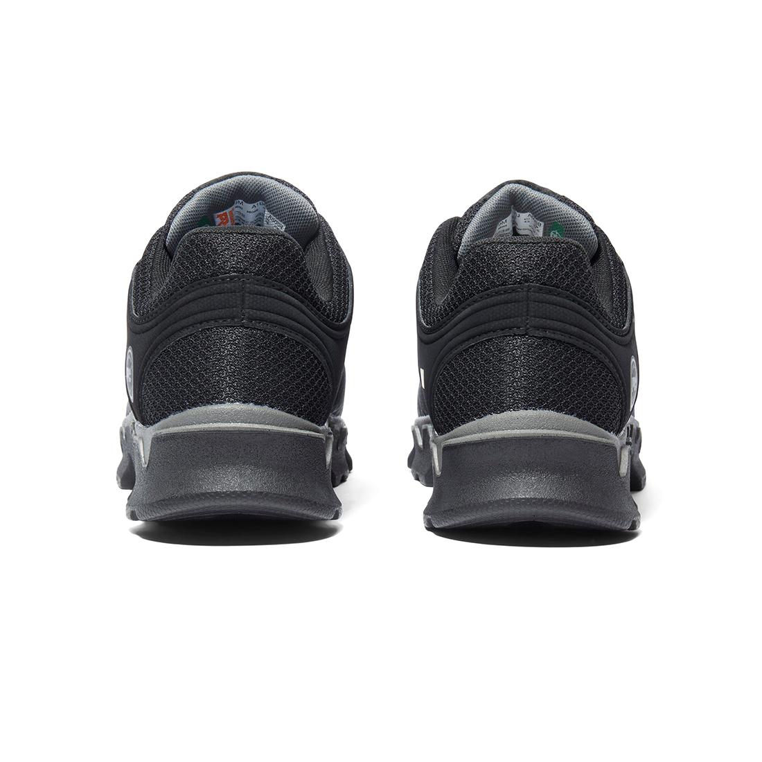 Timberland Pro Powertrain Sport Alloy-Toe Work Shoe Sd35 Black Heel-Back View