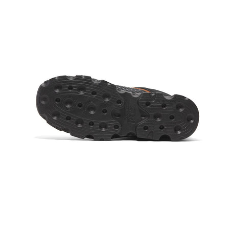 Timberland Pro Powertrain Sport Alloy-Toe Work Shoe Black Orange Sole View