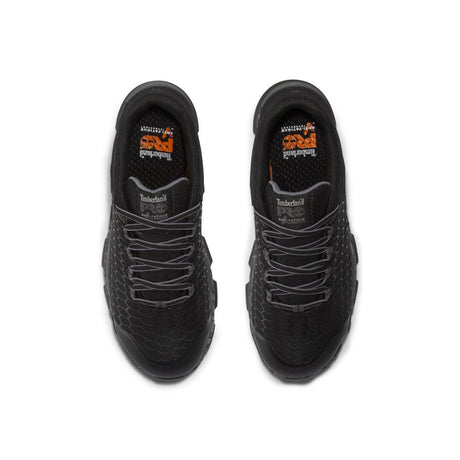 Timberland Pro Powertrain Sport Alloy-Toe Work Shoe Black/Grey Front-upper View