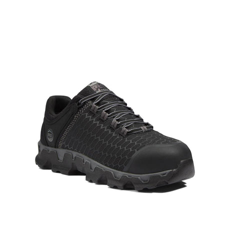 Timberland Pro Powertrain Sport Alloy-Toe Work Shoe Black/Grey Medial View