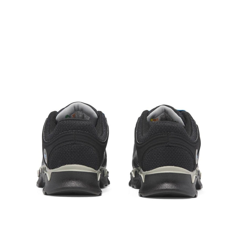 Timberland Pro Powertrain Sport Men's Alloy-Toe Work Shoe Blue Heel-Back View