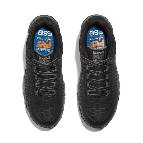 Timberland Pro Powertrain Sport SD35 Women’s Alloy Toe Work Shoes – Black Front-upper View
