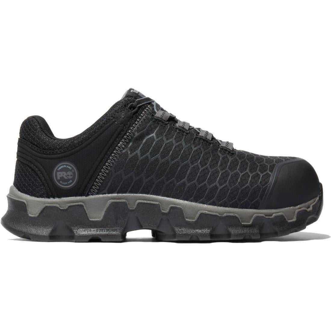 Timberland Pro Powertrain Sport SD35 Women’s Alloy Toe Work Shoes – Black Profile View