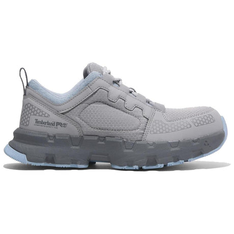 Timberland Pro Women's Powertrain Ev Composite-Toe Work Shoe Gray Profile View