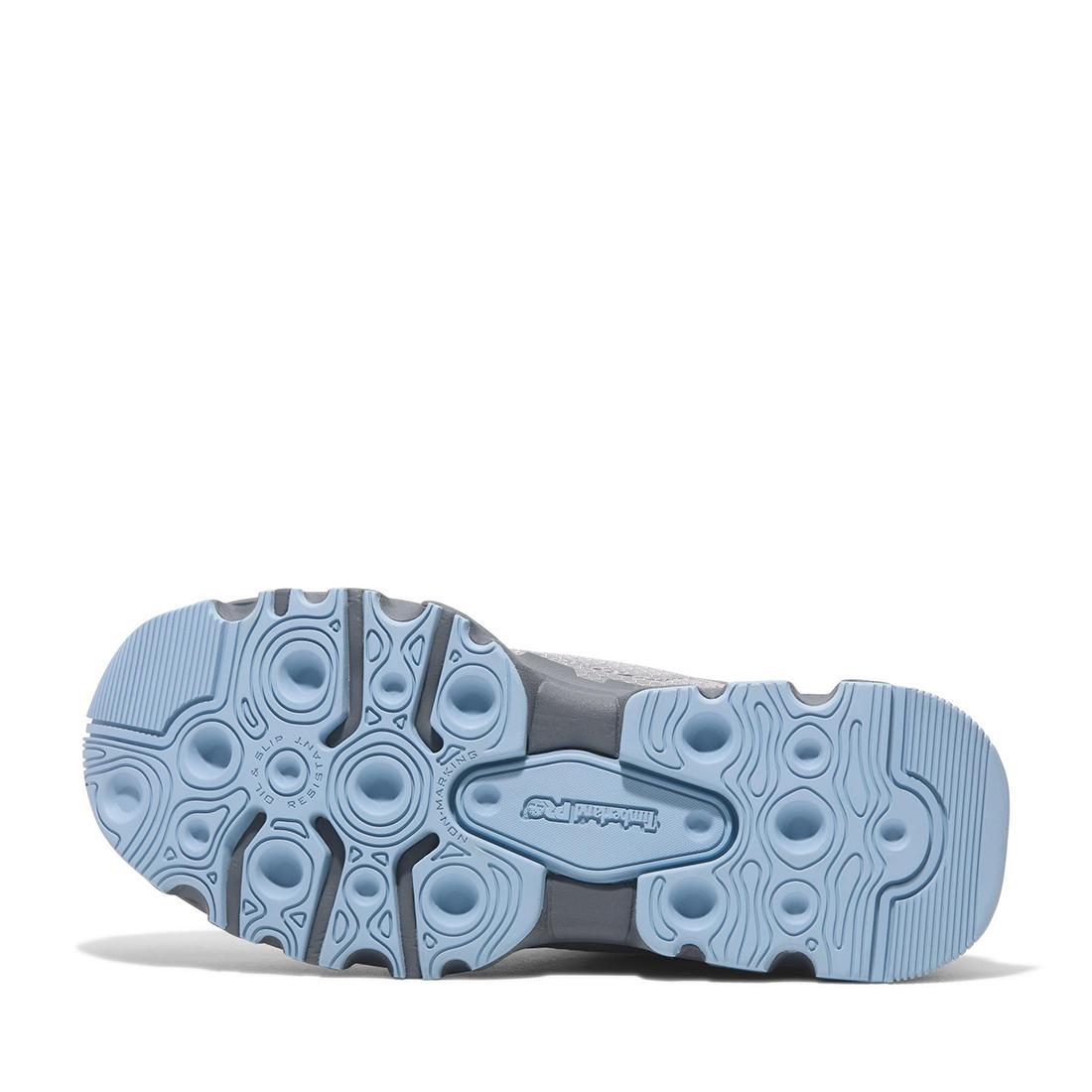 Timberland Pro Women's Powertrain Ev Composite-Toe Work Shoe Gray Sole View