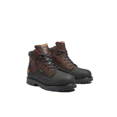 Timberland Pro Powerwelt 6 Inch Steel-Toe Waterproof Work Boot Brown Medial View