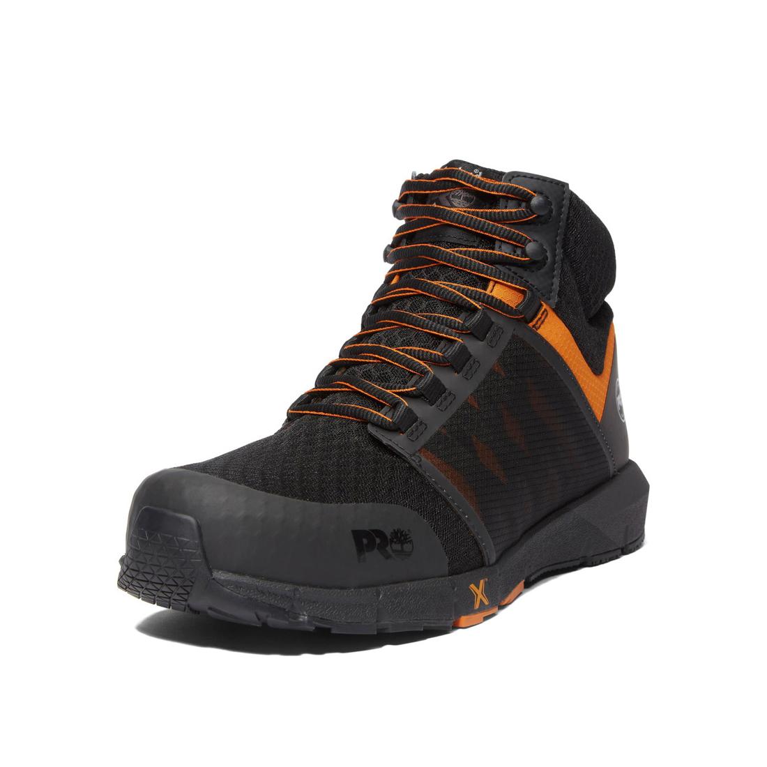 Timberland Pro Radius Composite-Toe Work Boot Black/Orange Detail View