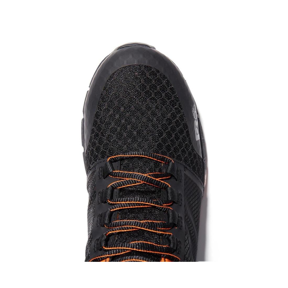 Timberland Pro Radius Composite-Toe Work Boot Black/Orange Front-upper View