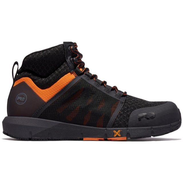Timberland Pro Radius Composite-Toe Work Boot Black/Orange Profile View