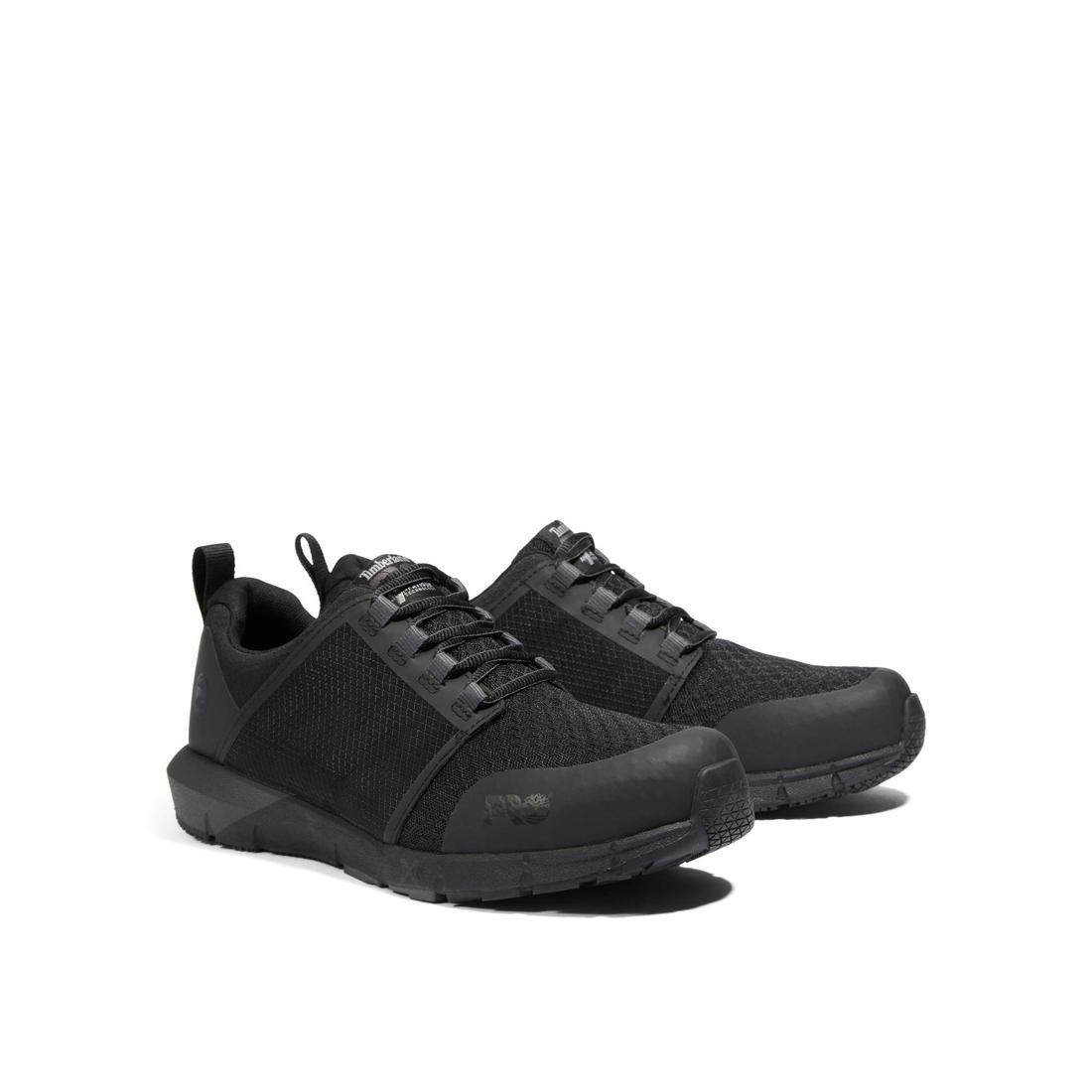Timberland Pro Radius Composite-Toe Work Shoe Black Angled View