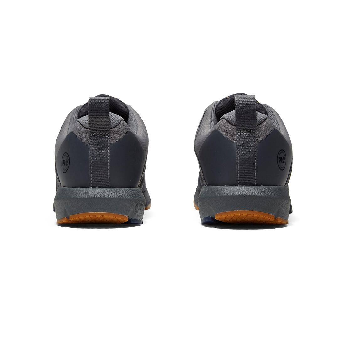 Timberland Pro Radius Composite-Toe Work Shoe Blue Grey Heel-Back View