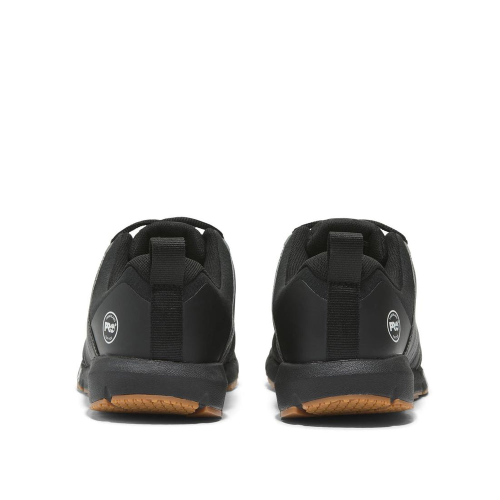 Timberland Pro Radius Soft-Toe Shoe Black Heel-Back View