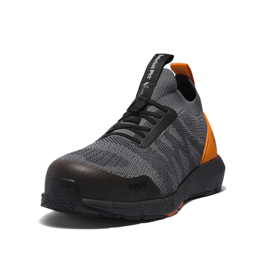 Timberland Pro Radius Knit Composite-Toe Work Shoe Grey Detail View