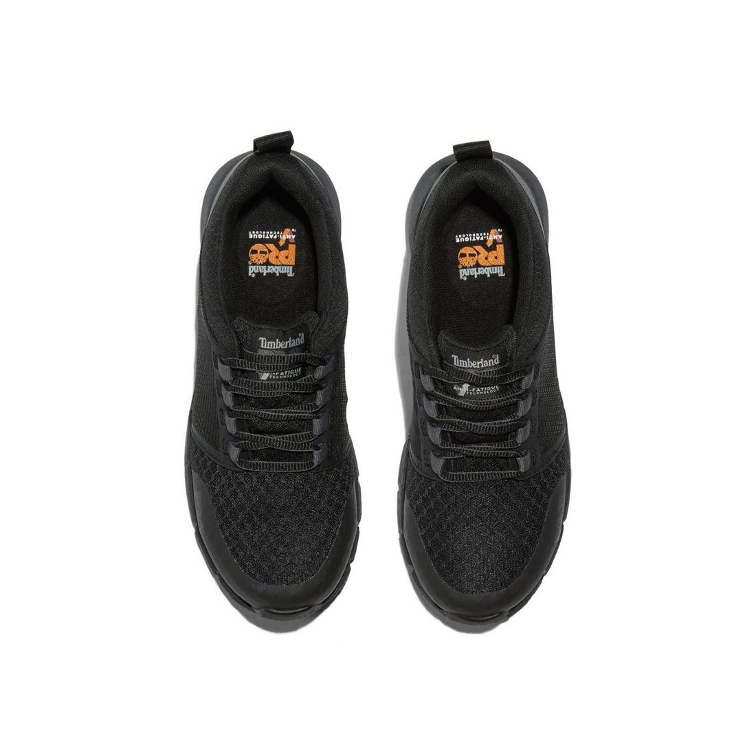 Timberland Pro Women's Radius Composite-Toe Work Shoe Black Front-upper View