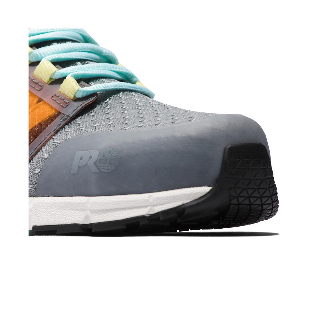 Timberland Pro Women's Radius Composite-Toe Work Shoe Grey/Orange View