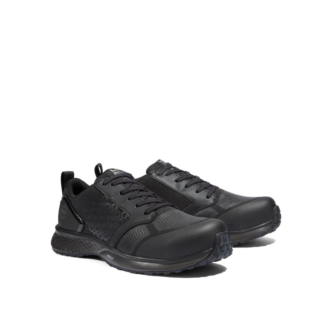 Timberland Pro Reaxion Composite-Toe Work Shoe Black Detail View