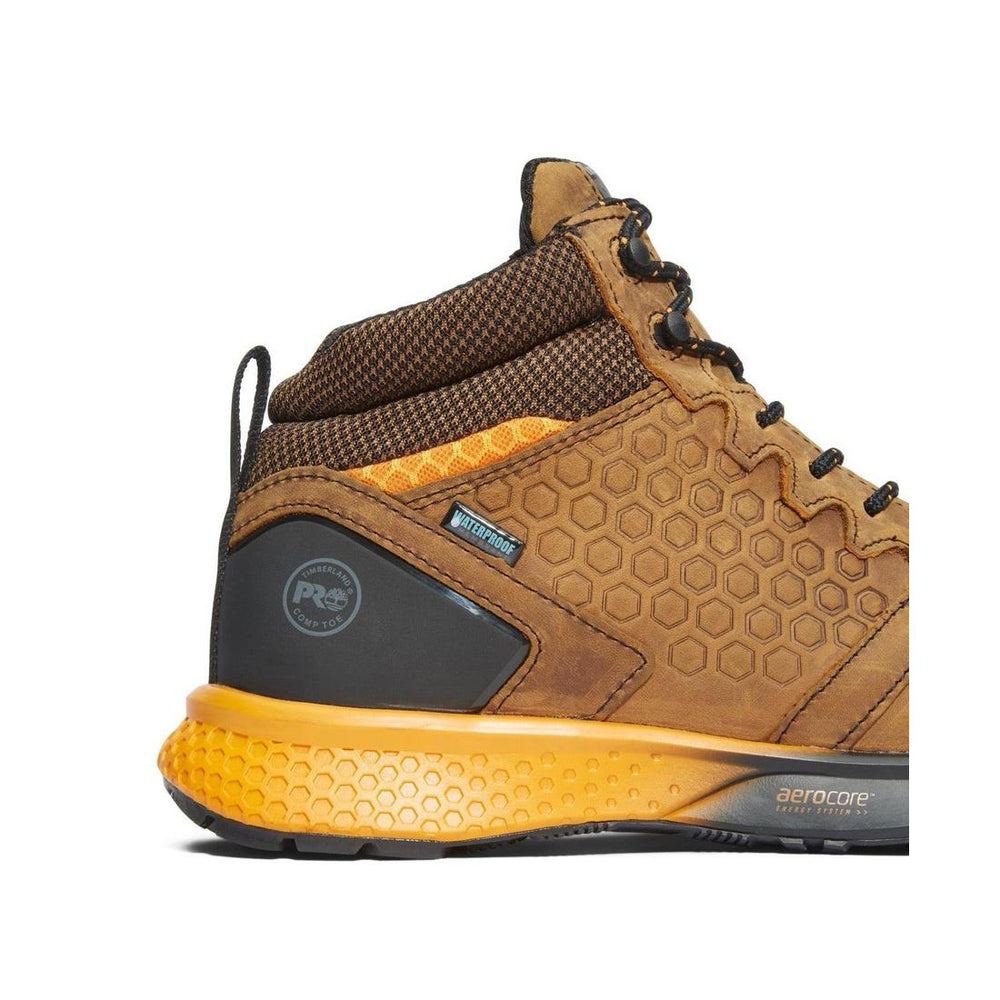 Timberland Pro Reaxion Composite-Toe Waterproof Work Boot Brown/Orange View