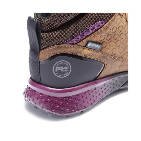 Timberland Pro Women's Reaxion Composite-Toe Waterproof Work Boot Brown View
