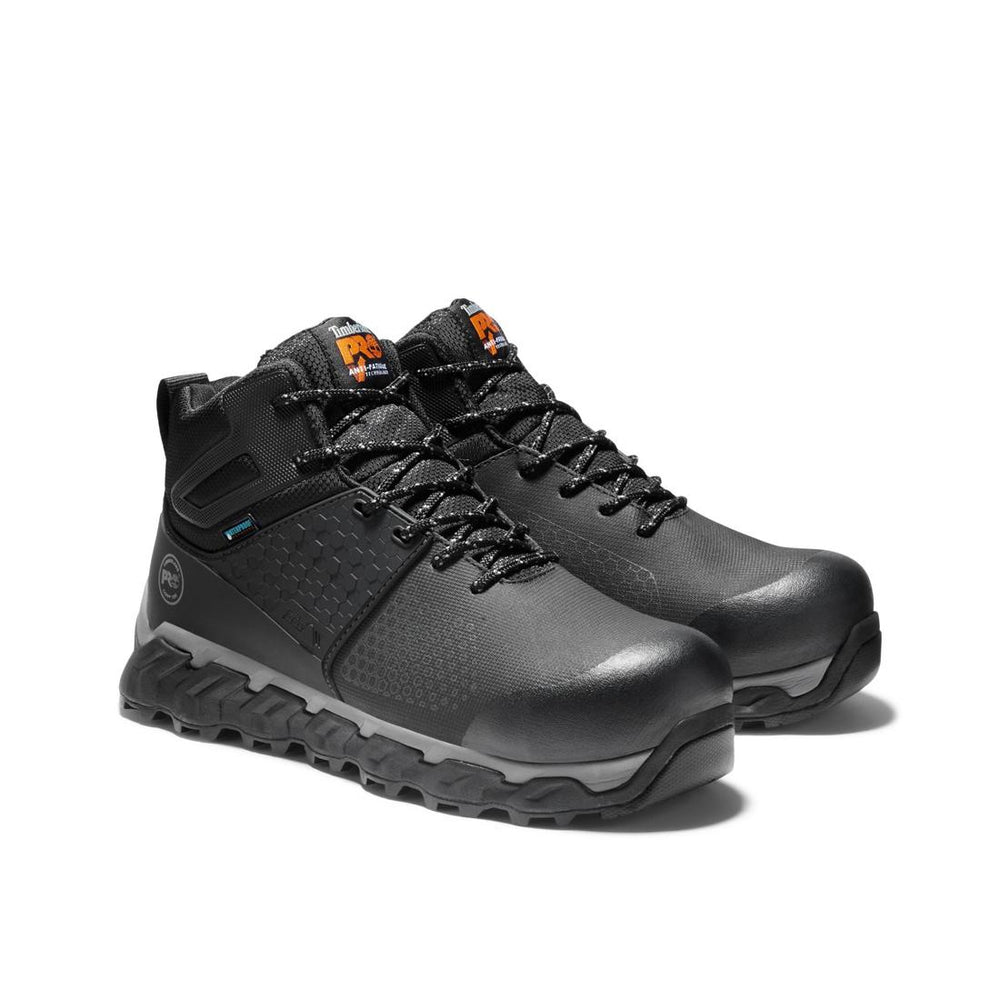 Timberland Pro Ridgework Composite-Toe Waterproof Work Boot Black Detail View