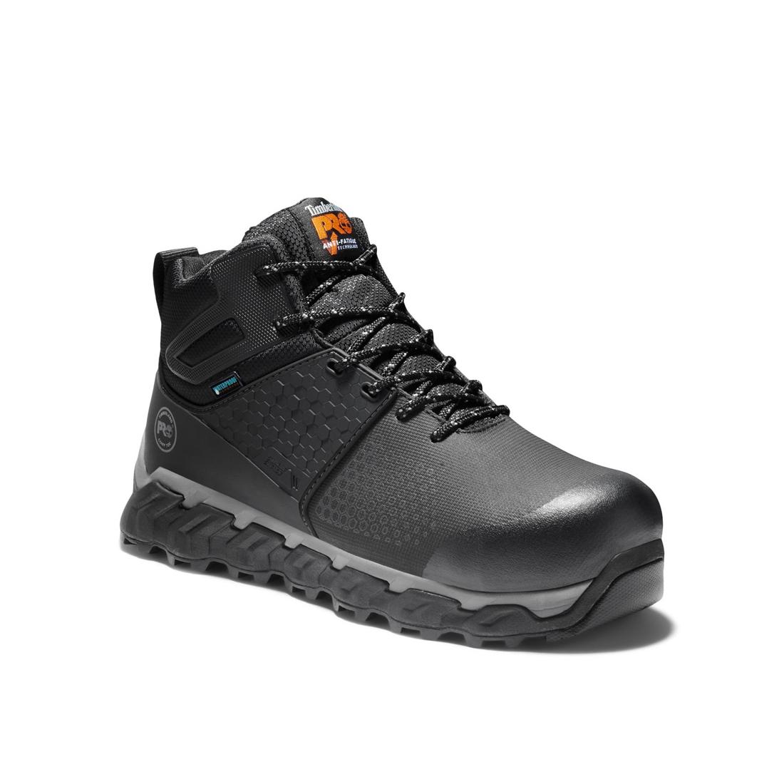 Timberland Pro Ridgework Composite-Toe Waterproof Work Boot Black Medial View