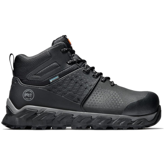 Timberland Pro Ridgework Composite-Toe Waterproof Work Boot Black Profile View