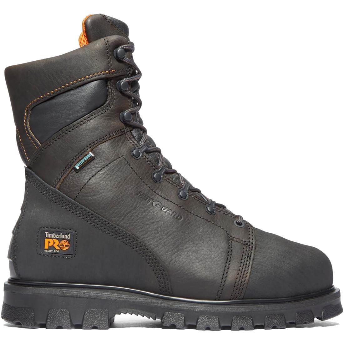Timberland Pro Rigmaster Img 8-Inch Waterproof Alloy-Toe Work Boot Brown Profile View