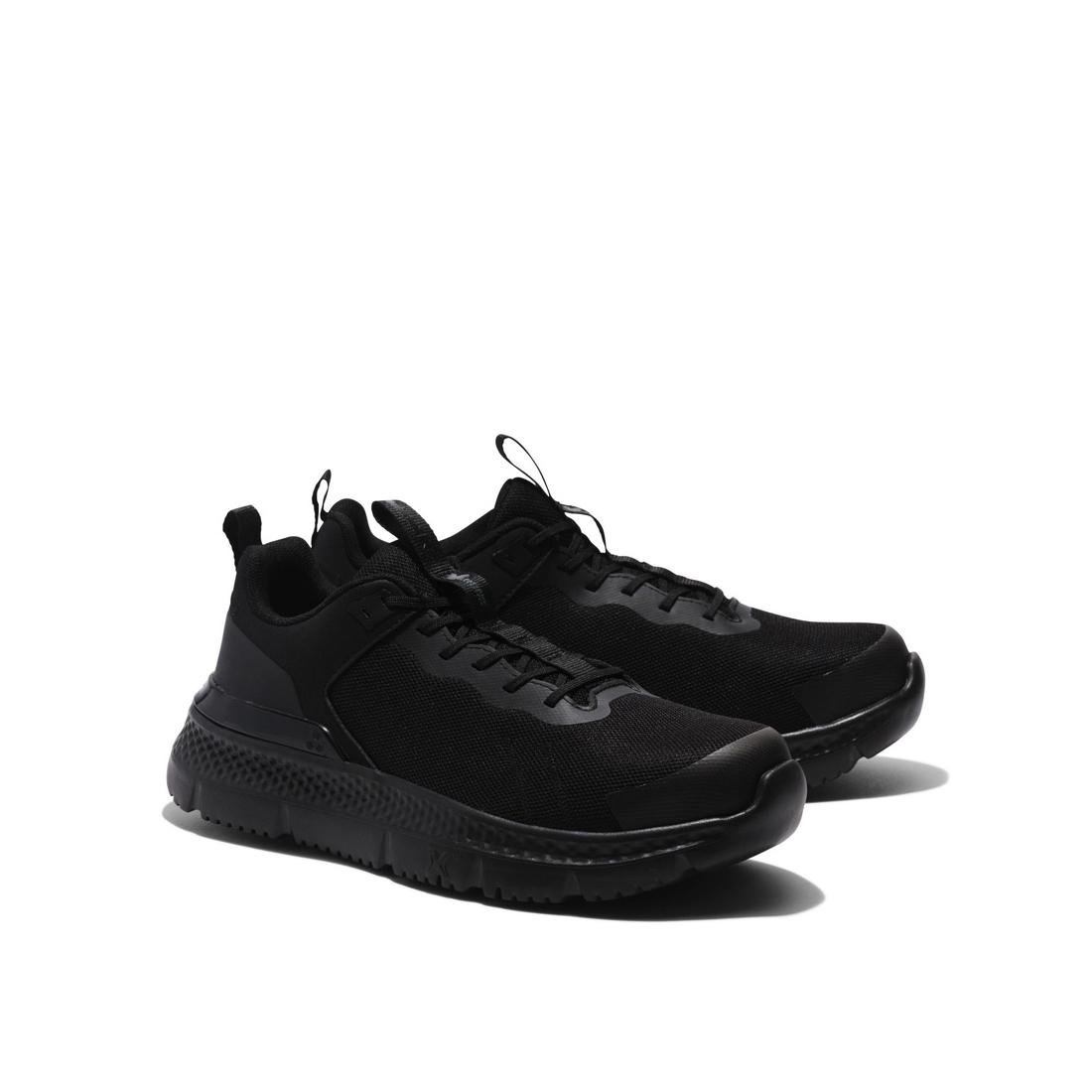 Timberland Pro Setra Composite-Toe Work Shoe Black Angled View