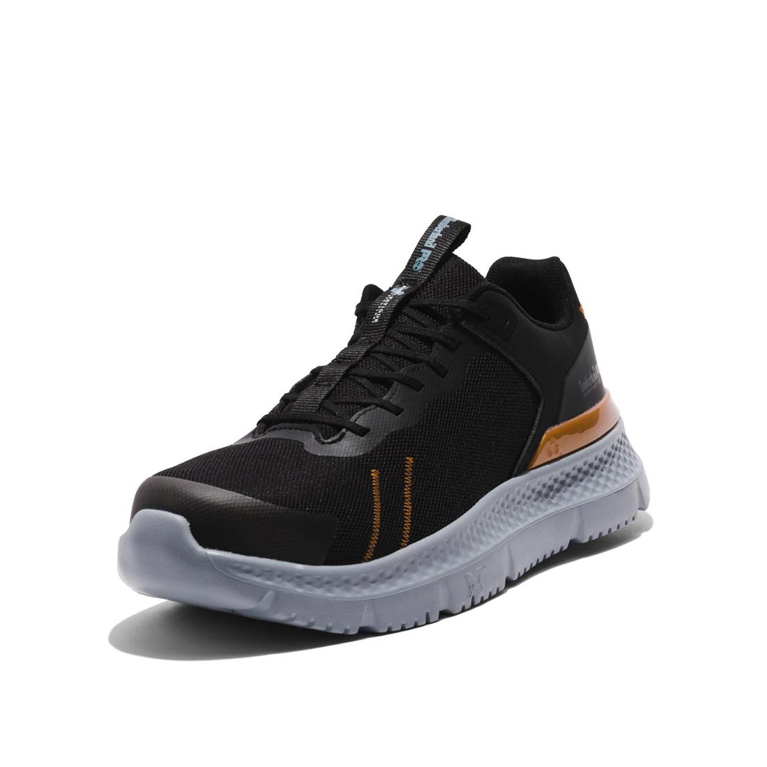 Timberland Pro Setra Composite-Toe Work Shoe Black/Grey Detail View